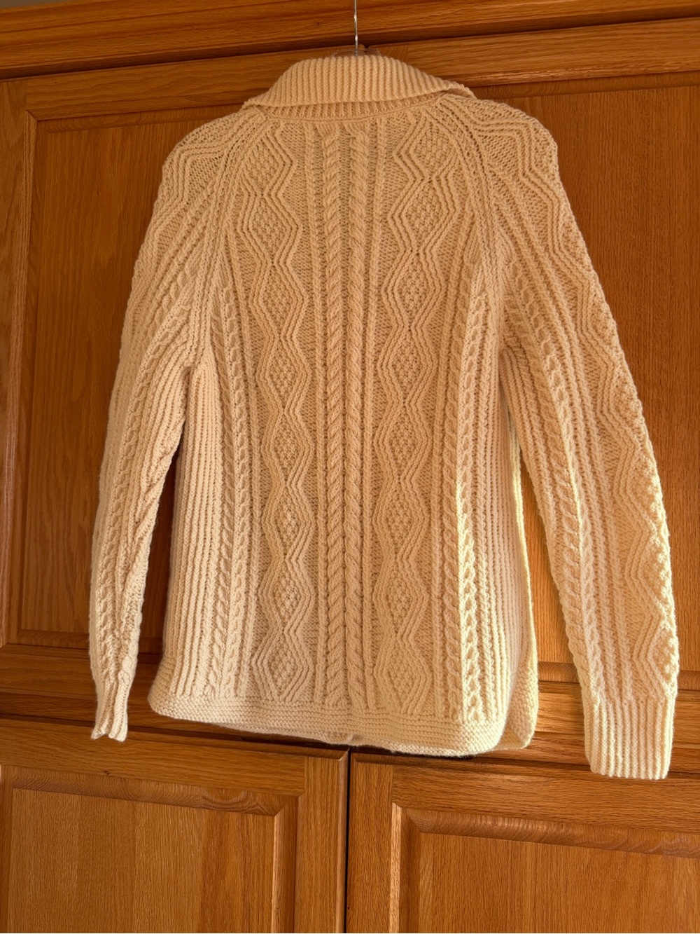 New Hand knit Merino Wool Cardigan size S/M - Picture 6 of 6